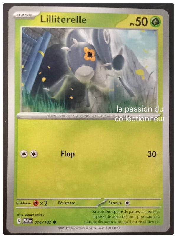 Carte pokemon commune classique de Lilliterelle 014/182