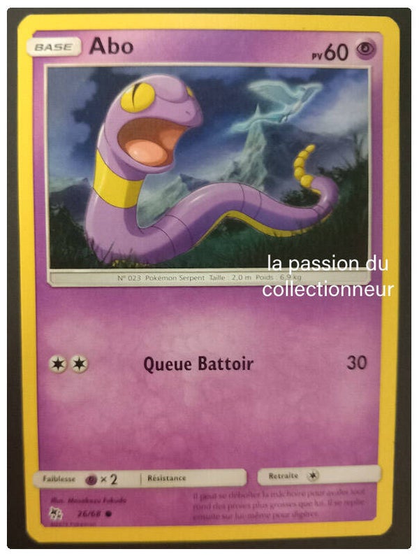Carte pokemon commune classique de Abo 26/68