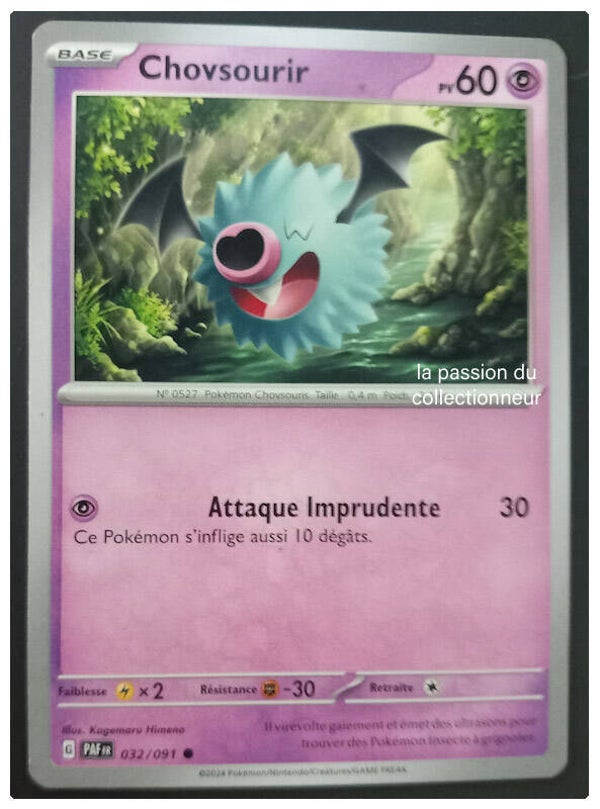 Carte pokemon commune classique de Chovsourir 032/091
