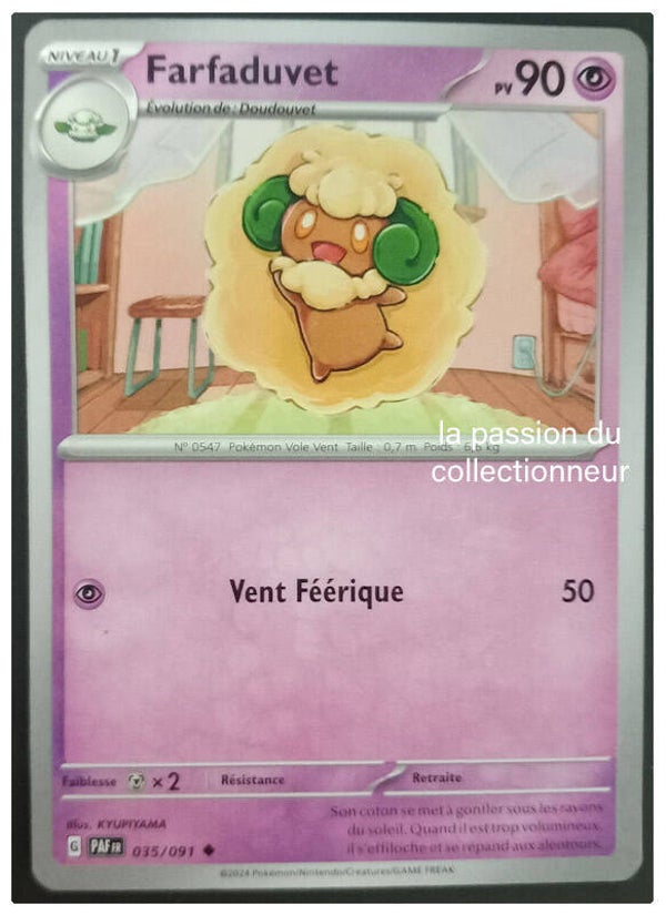 Carte pokemon peu commune classique de Farfaduvet 035/091