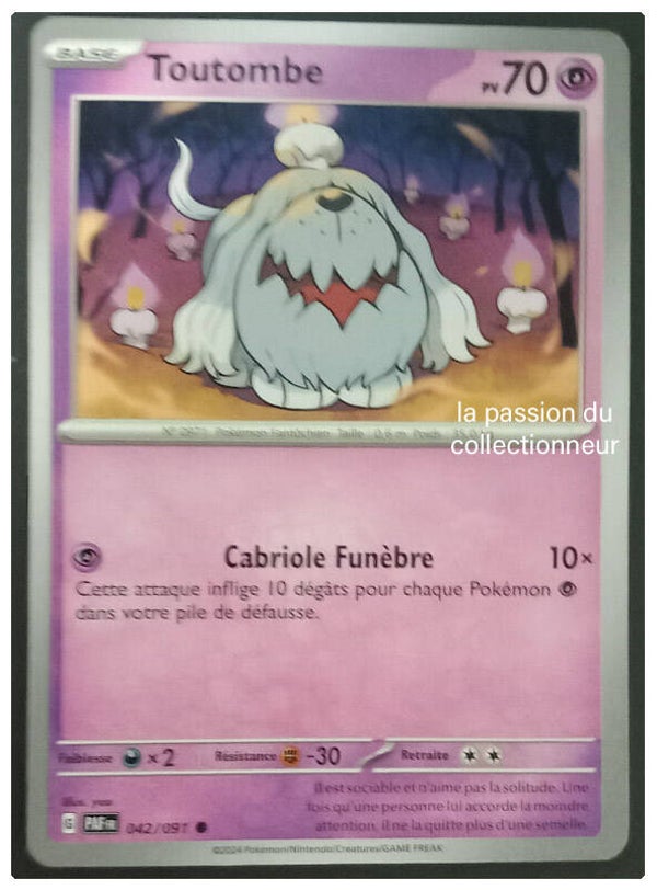 Carte pokemon commune classique de Toutombe 042/091