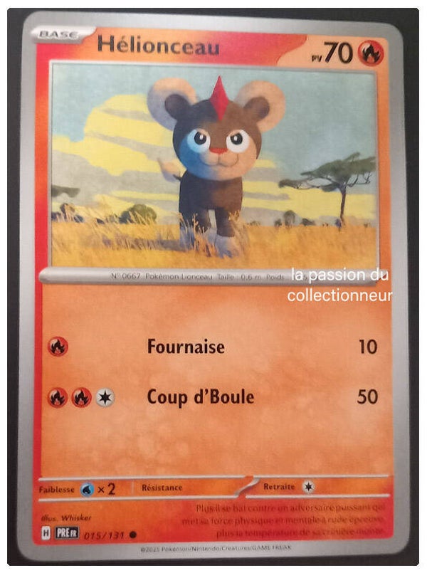 Carte pokemon commune classique de Hélionceau 015/131