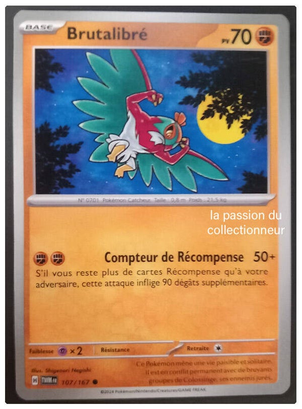 Carte pokemon commune classique de Brutalibré 107/167