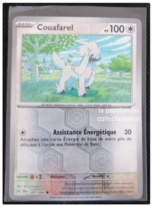 Carte pokémon holographiques et reverses de Couafarel 051/064