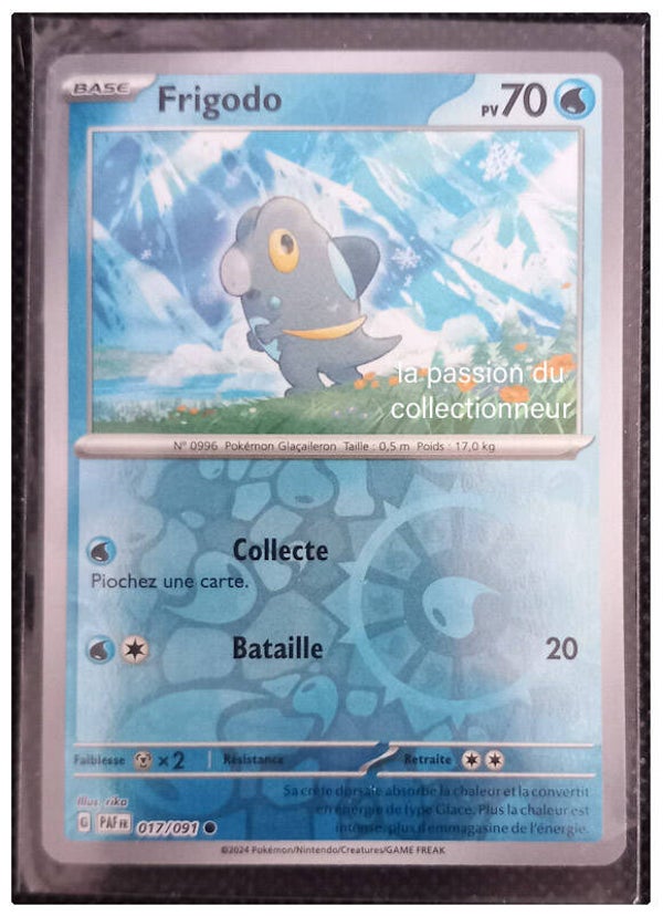 Carte pokémon holographiques et reverses de Frigodo 017/091