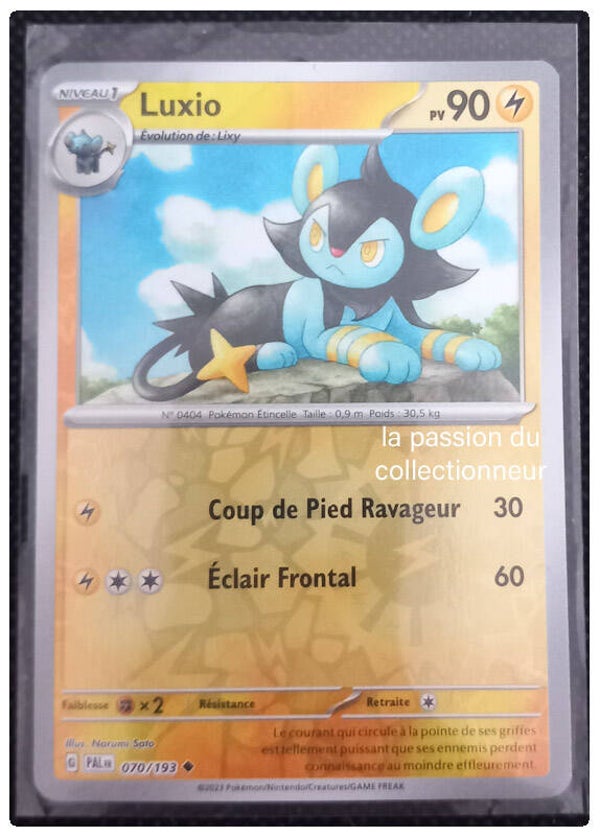 Carte pokémon holographiques et reverses de Luxio 070/193