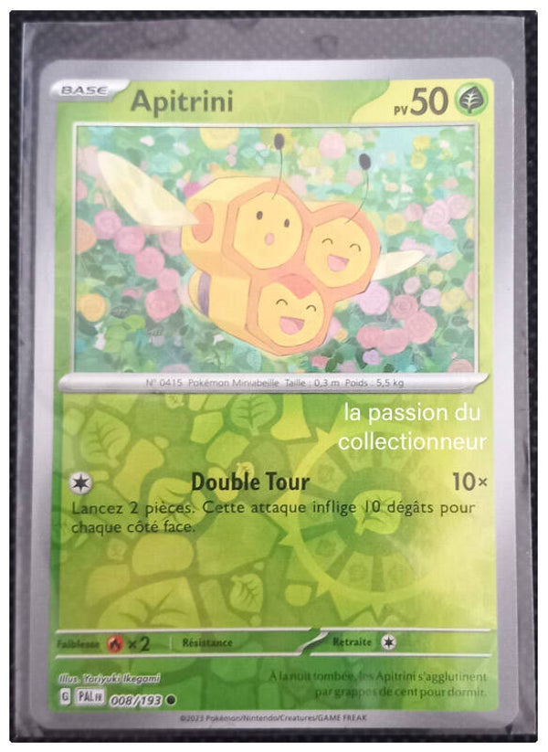 Carte pokémon holographiques et reverses de Apitrini 008/193