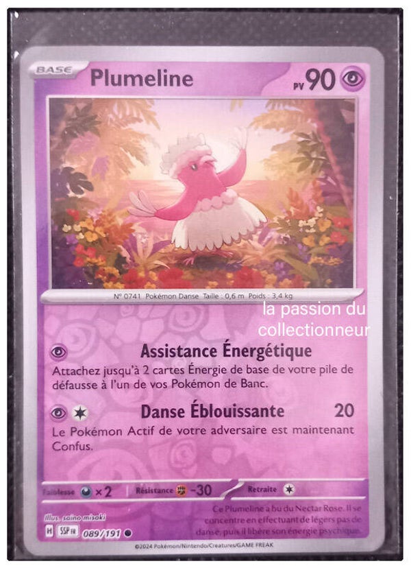 Carte pokémon holographiques et reverses de Plumeline 089/191