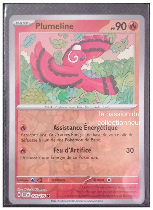 Carte pokémon holographiques et reverses de Plumeline 026/191