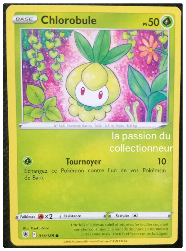 Carte pokémon commune classique de Chlorobule 015/189