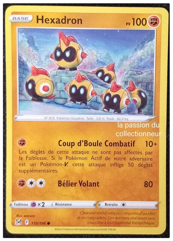 Carte pokémon commune classique de Hexadron 110/196