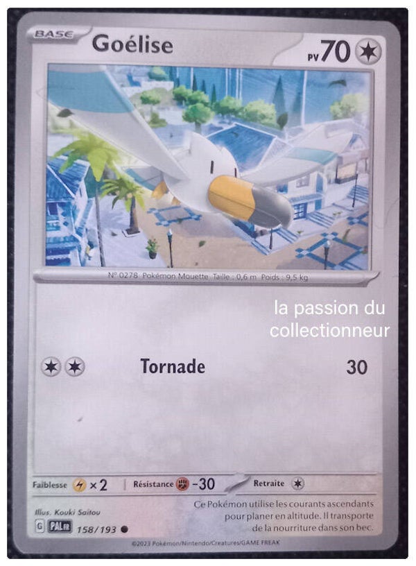 Carte pokémon commune classique de Goélise 158/193