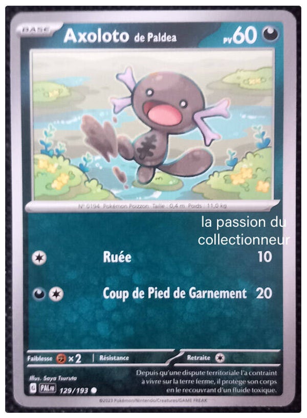 Carte pokémon commune classique de Axoloto 129/193