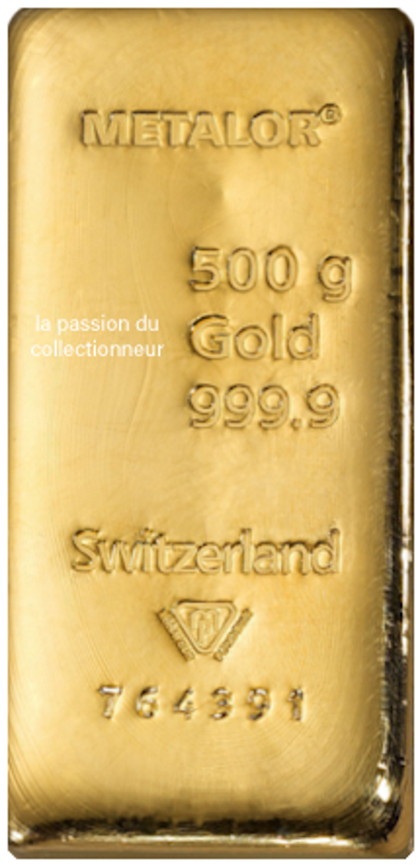 Lingot de 500 grammes or