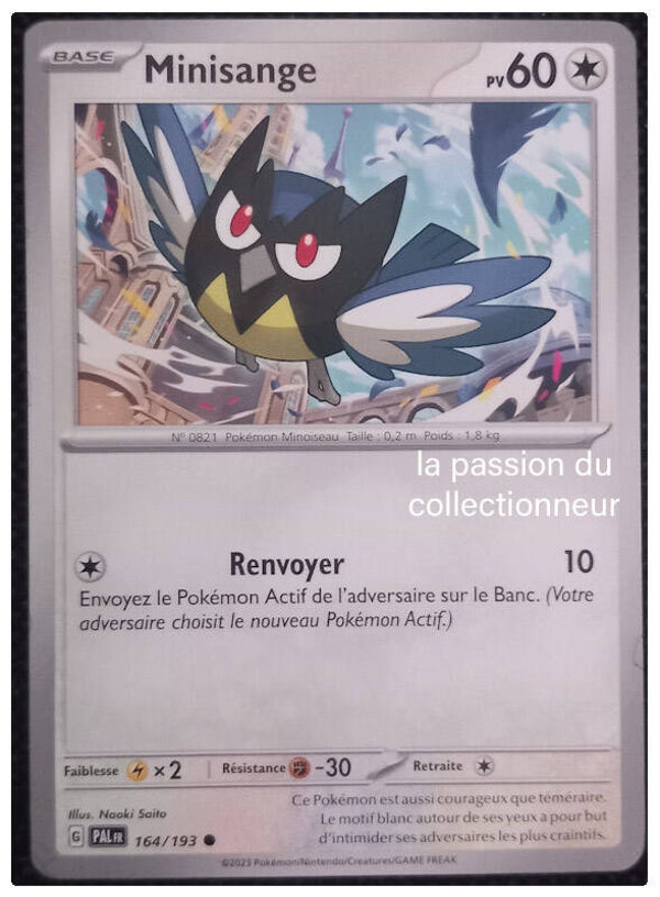 Carte pokémon commune classique de Minisange 164/193