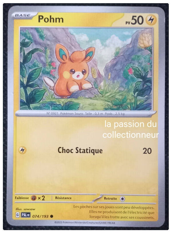 Carte pokémon commune classique de Pohm 074/193