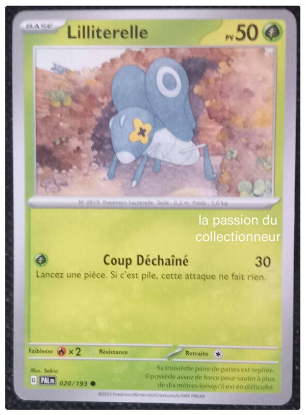 Carte pokémon commune classique de Lilliterelle 020/193