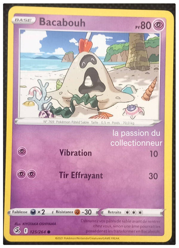 Carte pokémon commune classique de Bacabouh 125/264