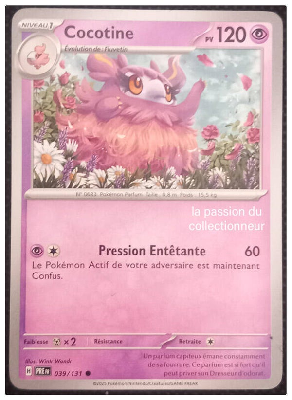 Carte pokemon commune classique de Cocotine 039/131