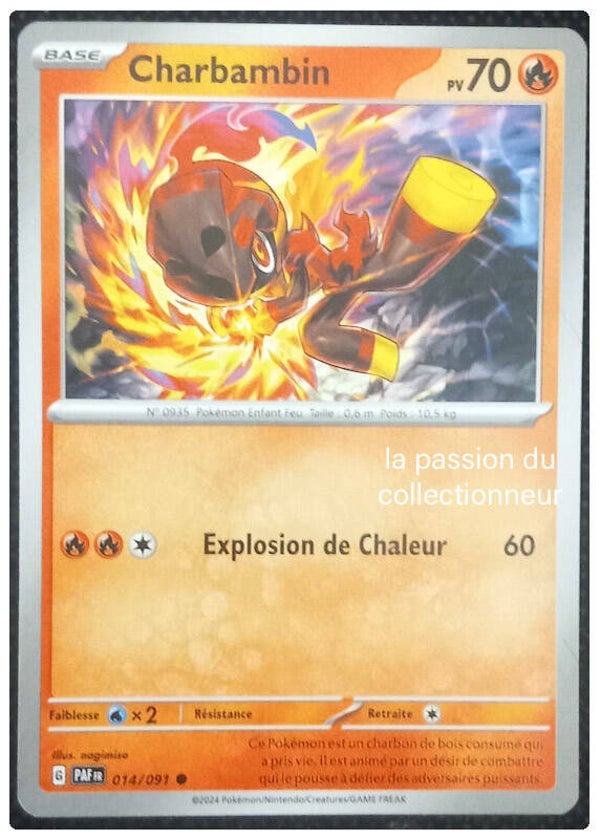 Carte pokémon commune classique de Charbambin 014/091