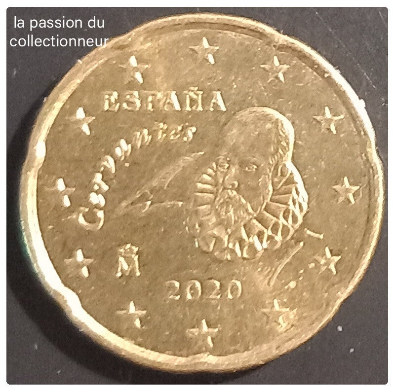 20 centimes d'euro d'Espagne année 2020