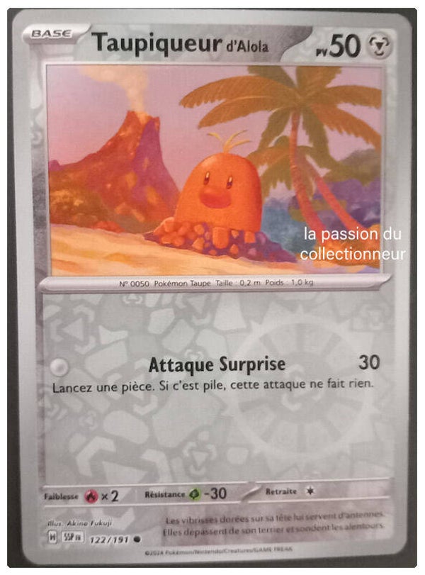 Carte pokémon reverses de Taupiqueur 122/191