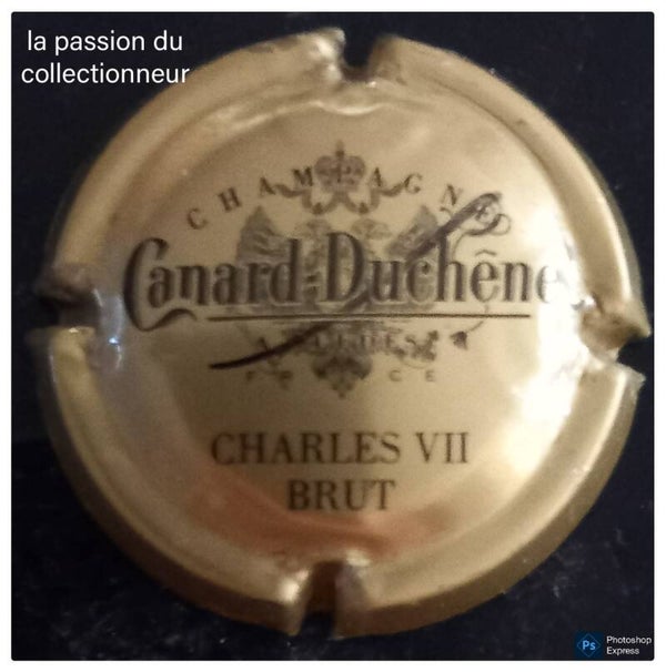 Capsule de champagne Canard Duchêne écriture en majuscule