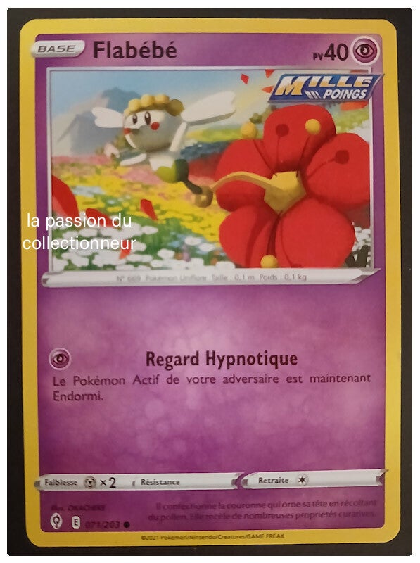 Carte pokémon de Flabébé 071/203