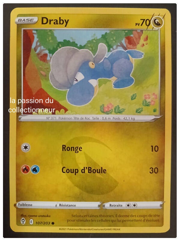 Carte pokémon de Draby 107/203