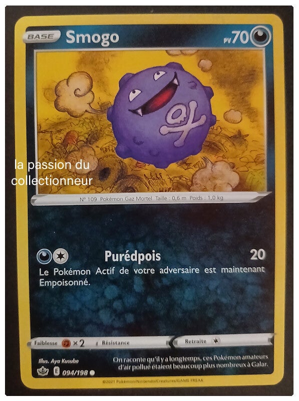 Carte pokémon de Smogo 094/198