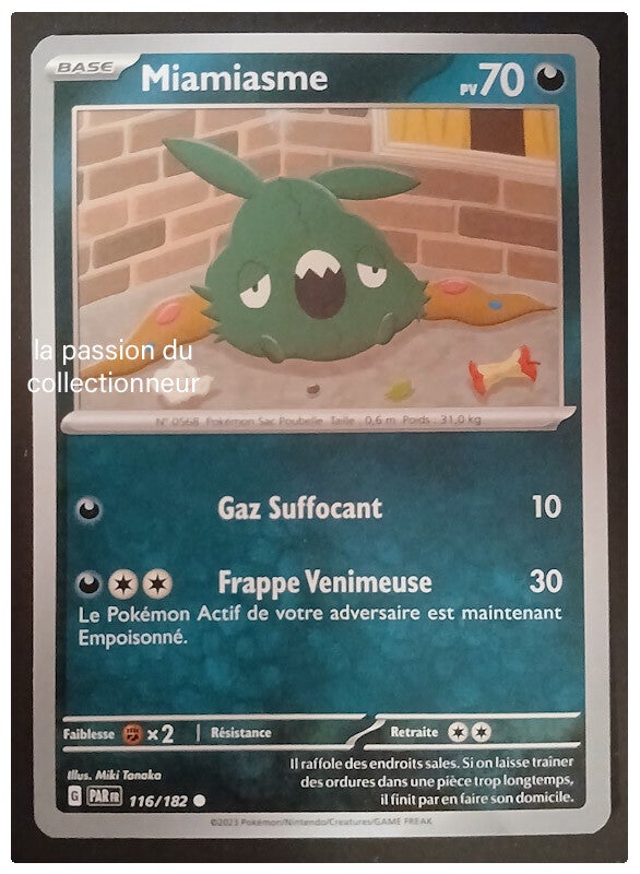 Carte pokémon de Miamiasme 116/182