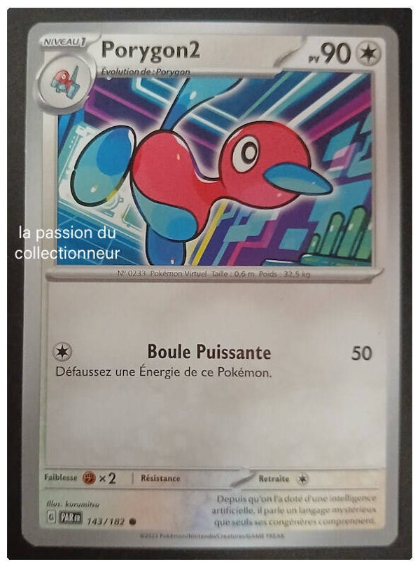 Carte pokémon de Porygon2 143/182