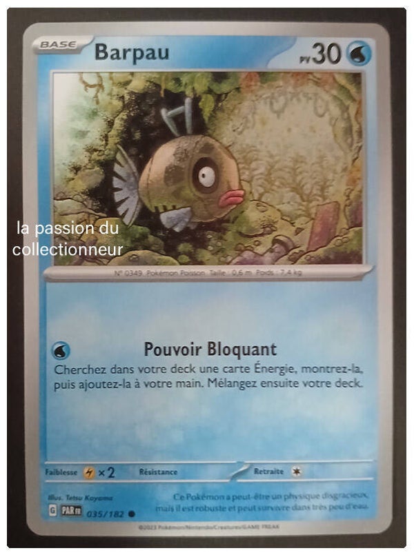 Carte pokémon de Barpau 035/182