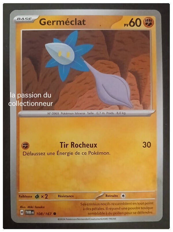 Carte pokémon de Germéclat 108/167