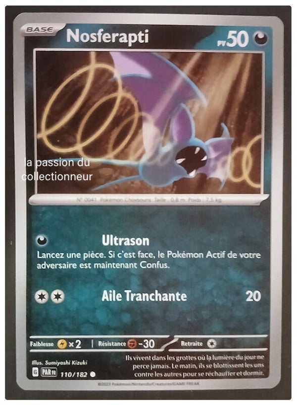 Carte pokémon de Nosferapti 110/182