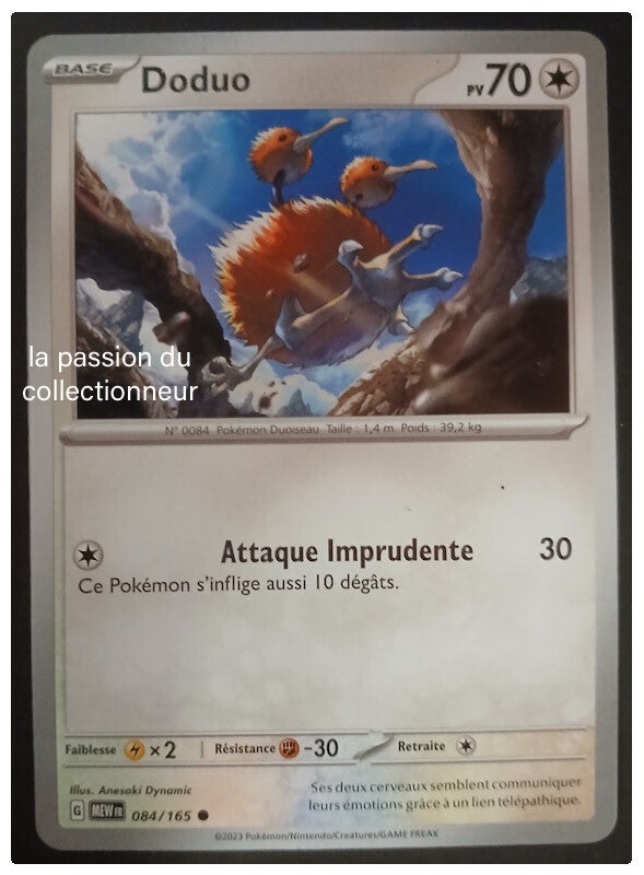 Carte pokémon de Doduo 084/165
