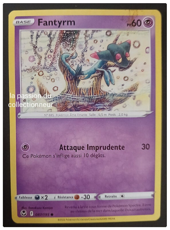 Carte pokémon de Fantyrm 087/195