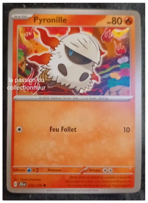 Carte pokémon de Pyronille 028/159