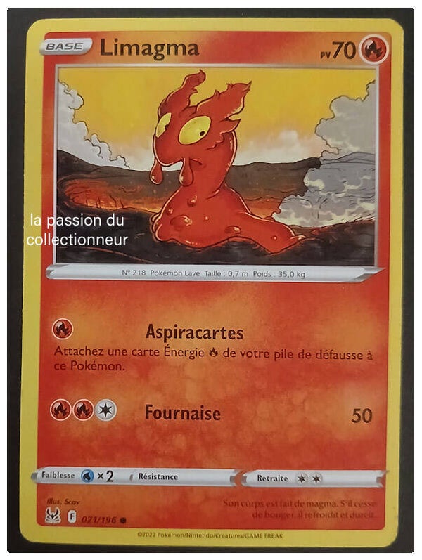 Carte pokémon de Limagma 021/196