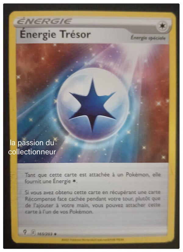 Carte pokémon de l'Énergie Trésor 165/203