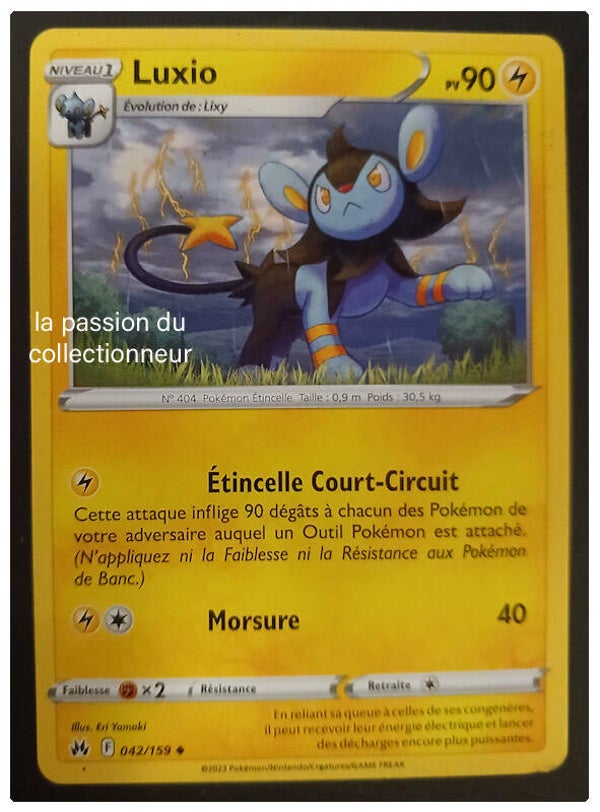 Carte pokémon de Luxio 042/159