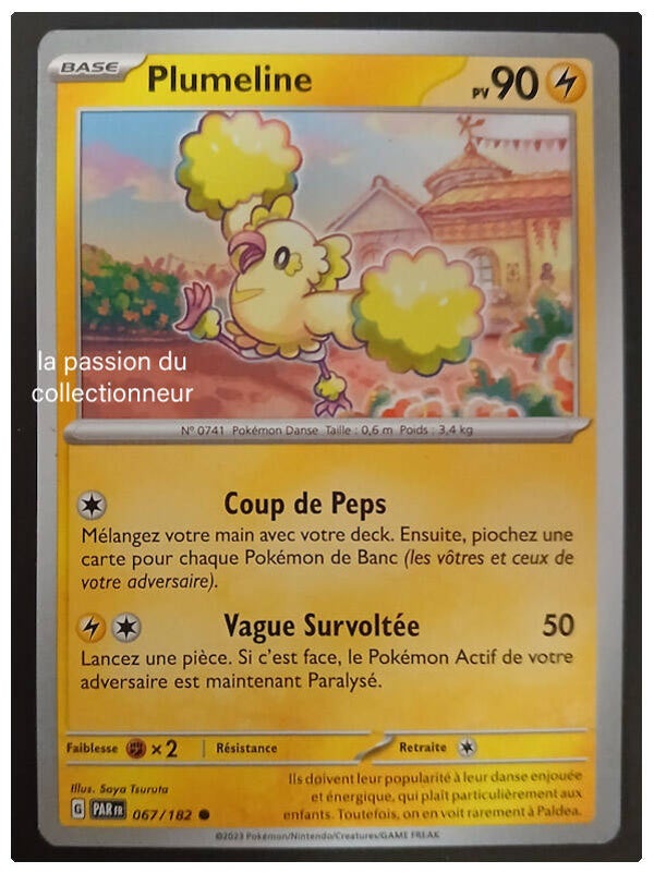 Carte pokémon de Plumeline 067/182