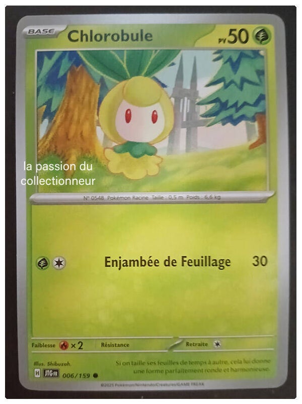 Carte pokémon de Chlorobule 006/159