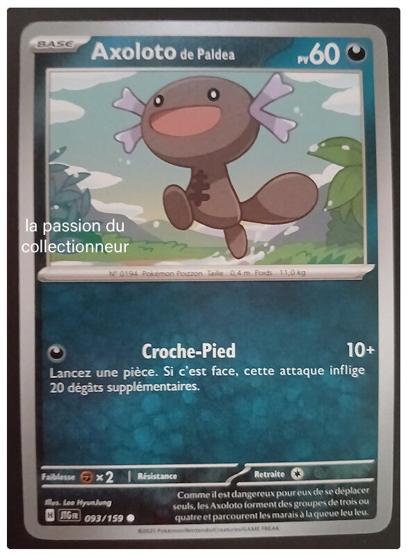 Carte pokémon de Axoloto 093/159