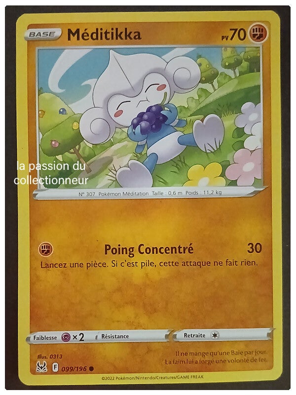 Carte pokémon de Méditikka 099/196
