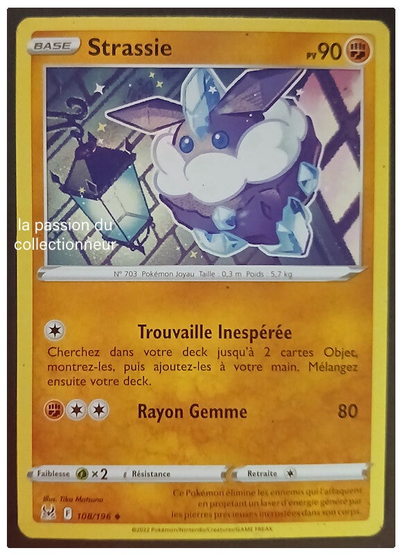 Carte pokémon de Strassie 108/196