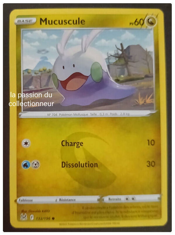 Carte pokémon de Mucuscule 132/196