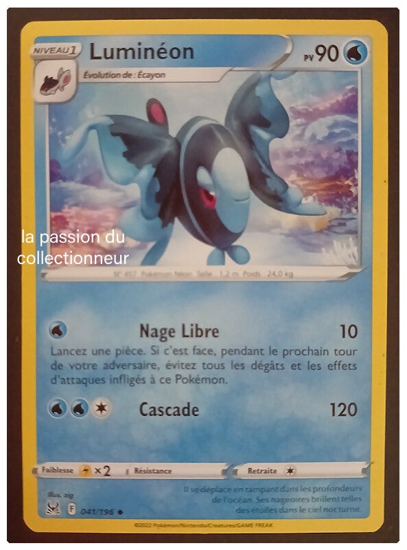 Carte pokémon de Luminéon 041/196