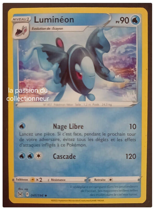 Carte pokémon de Luminéon 041/196