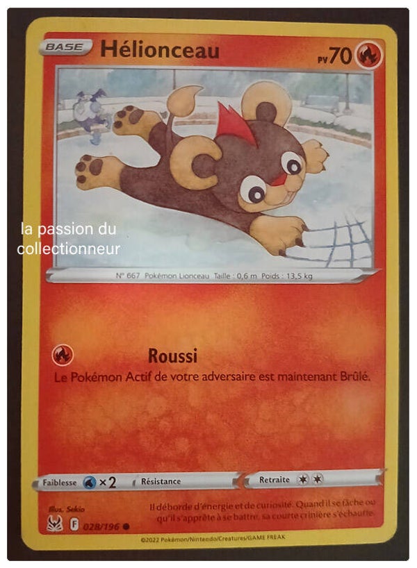 Carte pokémon de Hélionceau 028/196